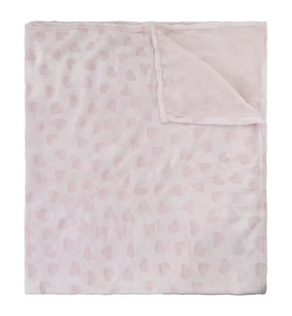 Embossed Blanket 50inx60in Heart
