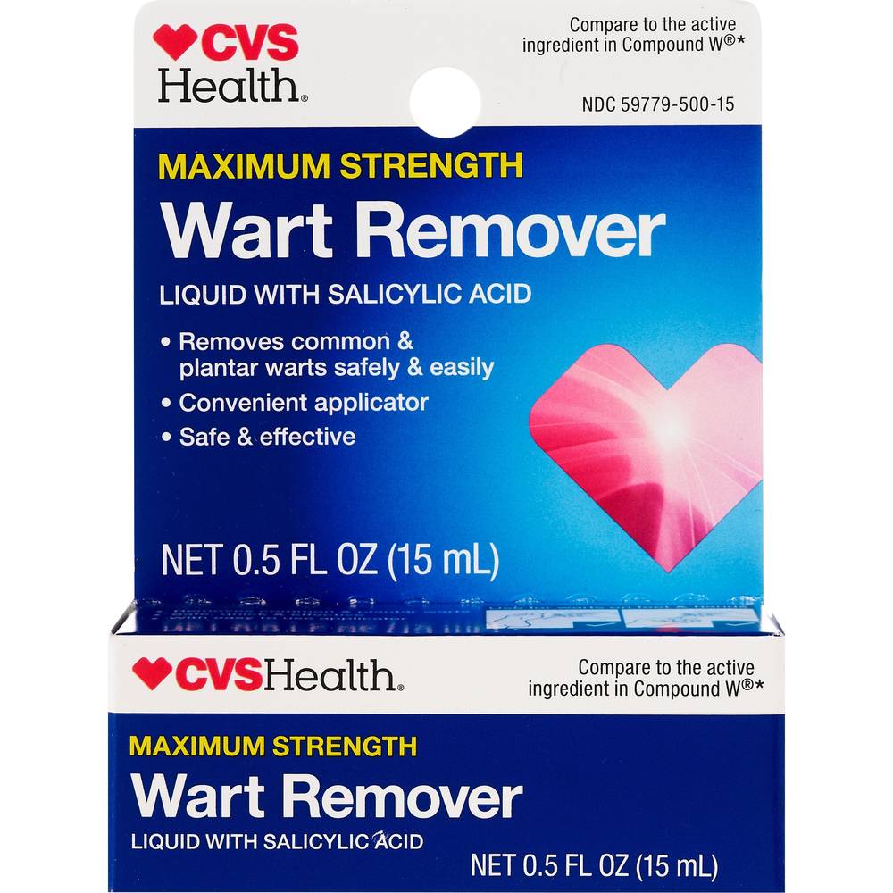 Cvs Health Maximum Strength Wart Remover Liquid, 0.5 Fl Oz