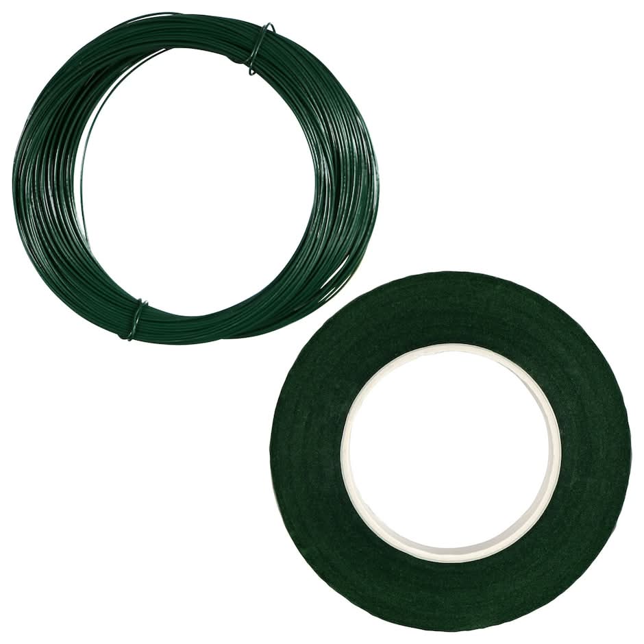 Floral Garden Floral Green Wire and Tape