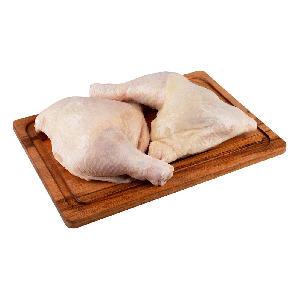 Pierna y muslo de pollo corte americano amarillo congelado