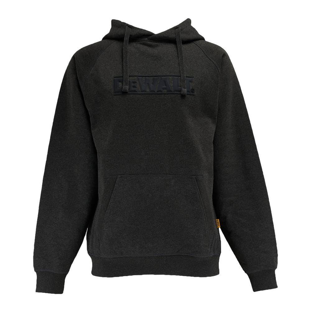 Dewalt Weatherford Men'S Xxl Charcoal Cotton/Poly Hoodie Sweatshirt With Front Pocket And Logo