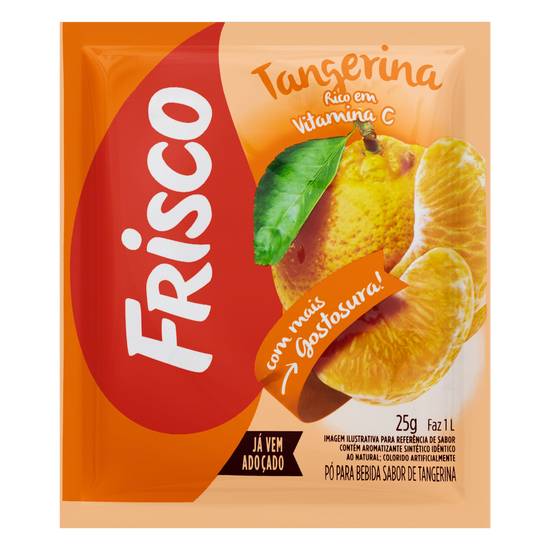 Frisco refresco em pó sabor tangerina (25g)