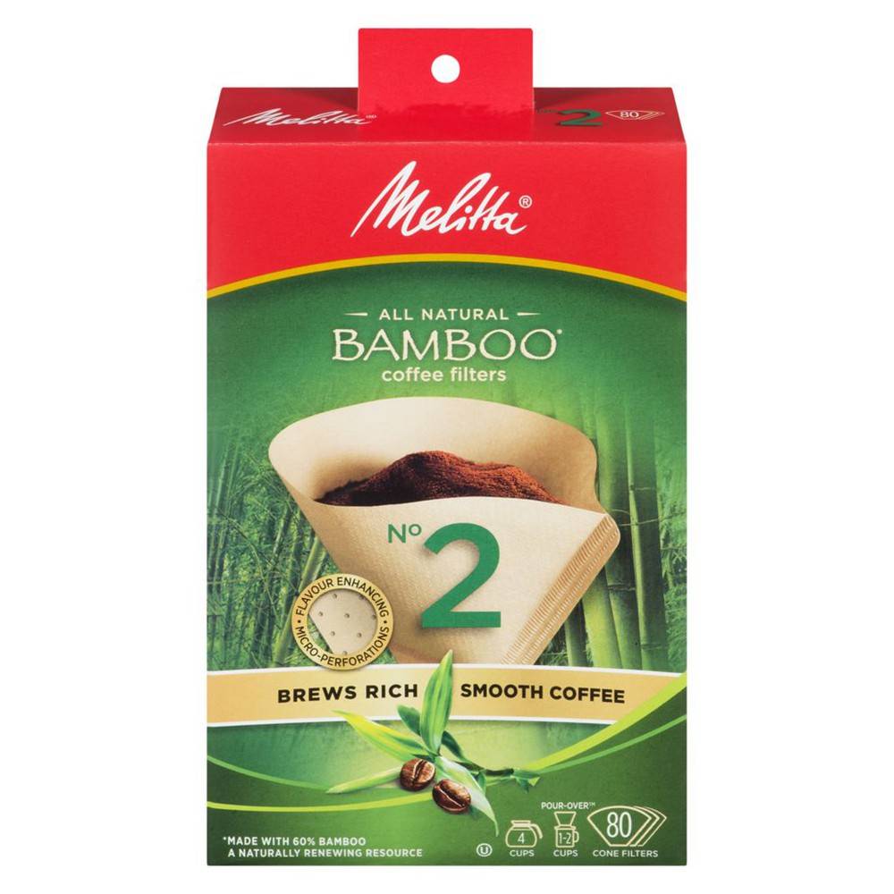 Melitta Bamboo Coffee Filters #2 (560 g)