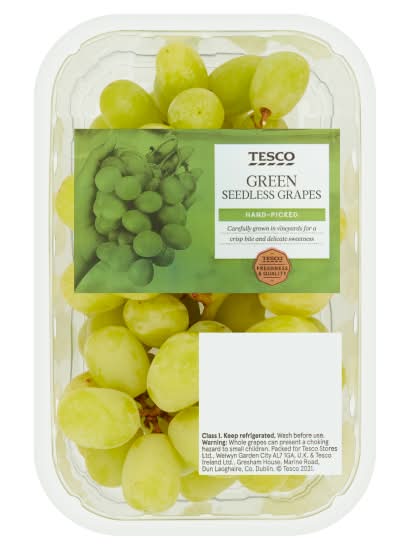 Tesco Green Seedless Grapes (500g)