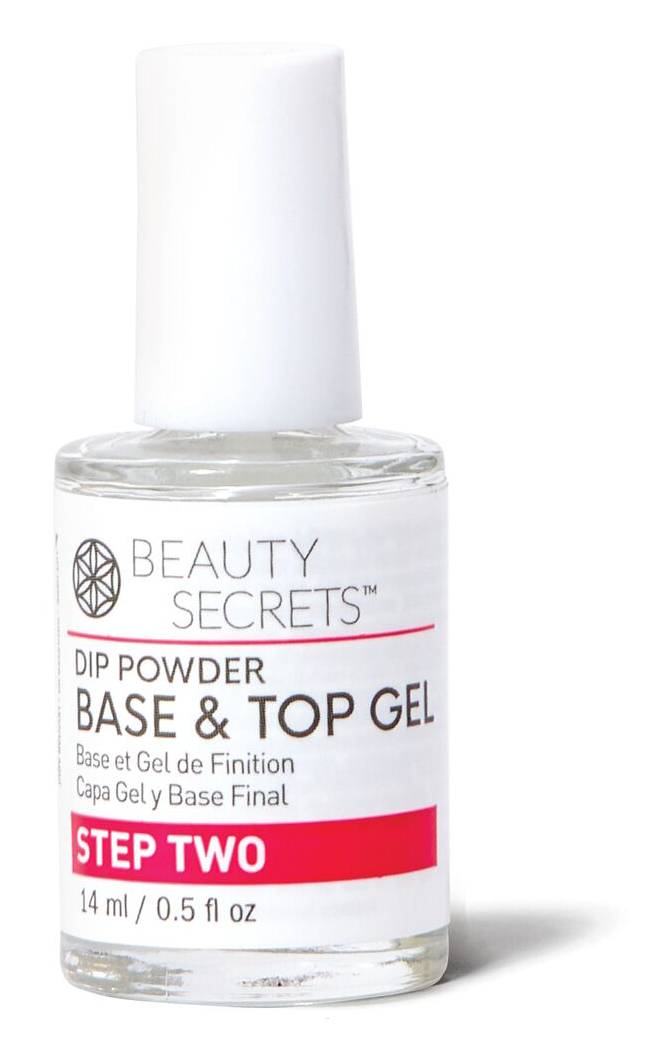 Beauty Secrets Step 2 Dip Powder Base & Top Coat, Clear (0.5 fl oz)
