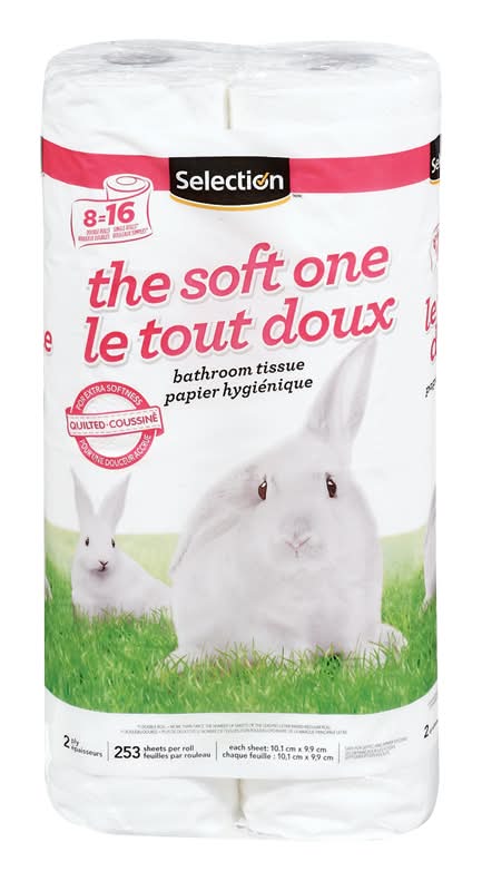 Selection le tout doux rouleaux de papier hygiénique 2 épaisseurs - the soft one 2 ply toilet paper rolls (8 unités) (0.39x0.38 in)