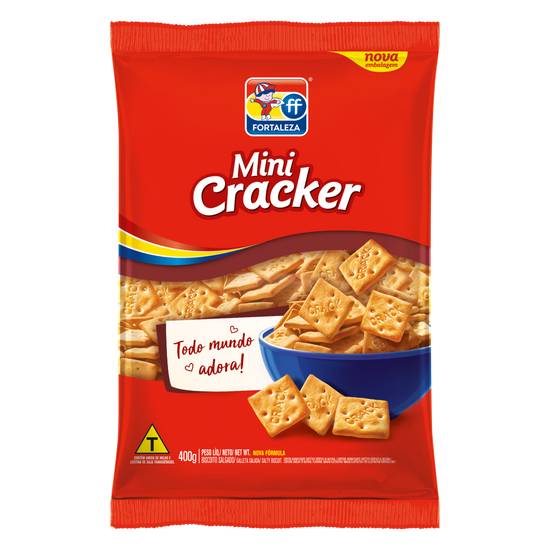 Fortaleza biscoito salgado cracker mini (400g)