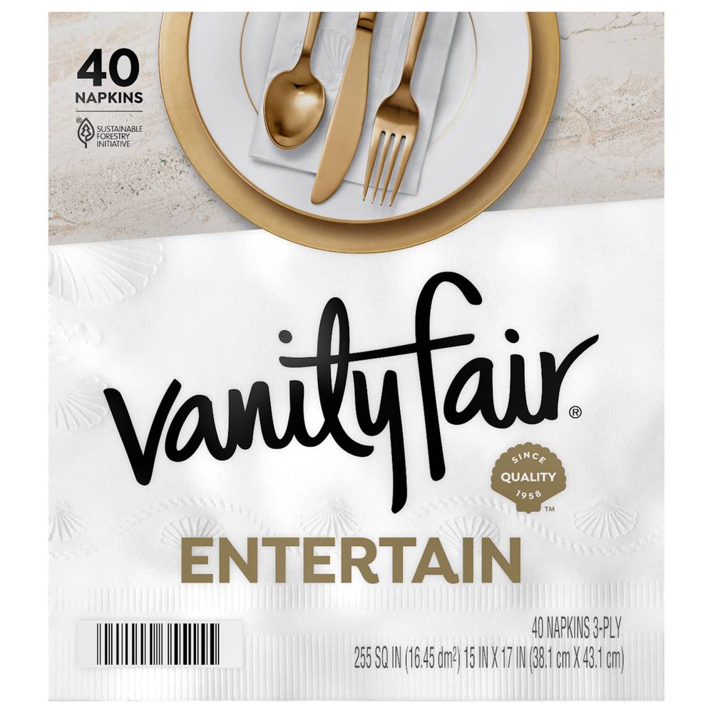 Vanity Fair Entertain Classic Napkins