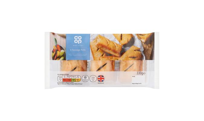 Co-op 6 Sausage Rolls 330g
