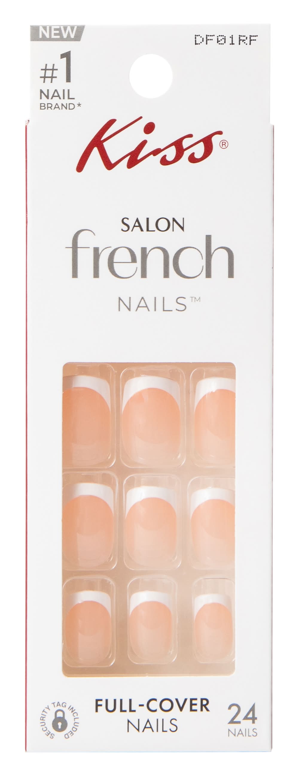 Kiss® Salon French Changeless Full-Cover Nails 24-Count