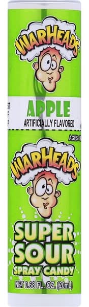 Warheads® Apple Super Sour Spray Candy 0.68oz