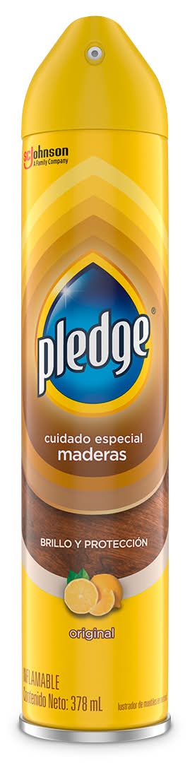 Pledge · Lustrador para muebles de madera original en aerosol (378 ml)