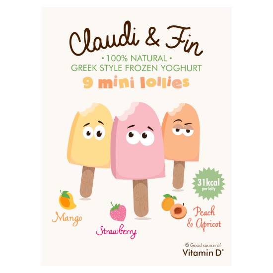 Claudi & Fin Assorted Flavours Mini Lollies (9 ct)