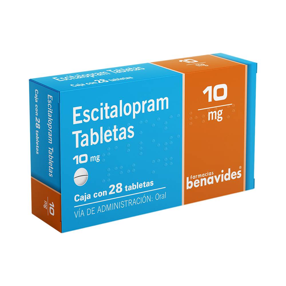 Almus escitalopram tabletas 10 mg (28 piezas)