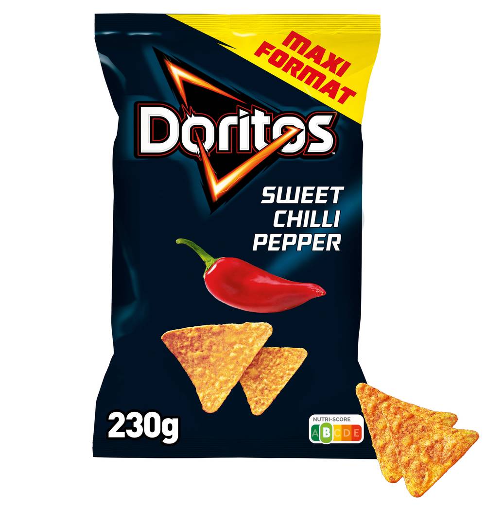 Doritos - Tortilla chips de maïs, piment doux, Maxi (230g)