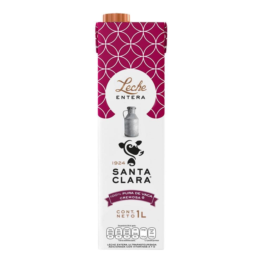 Santa clara leche entera (1 l)