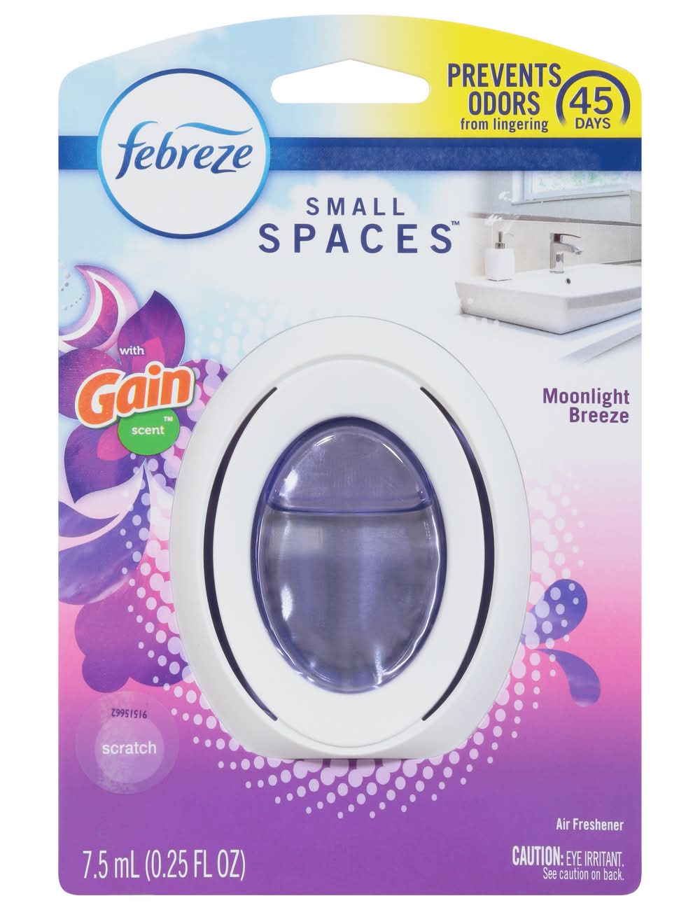 Febreze Small Spaces Moonlight Breeze Air Freshener With Gain Scent (0.25 fl oz)