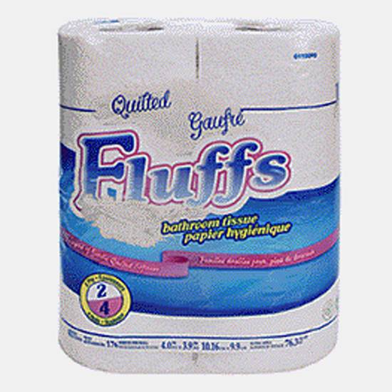 Fluffs Bathroom Tissue, 4Pc (4 rolls)