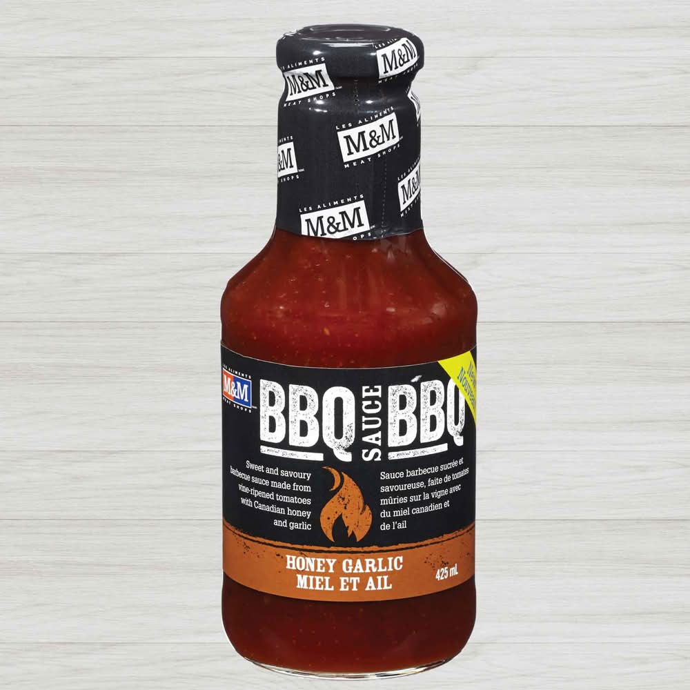 M&M Food Market Honey and Garlic Bbq Sauce (425 g)