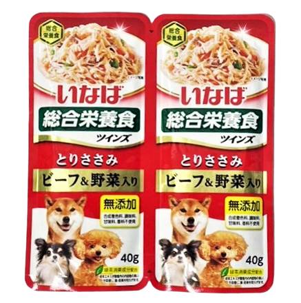 50_いなば　ツインズとりささみビーフ野菜（40g×2）