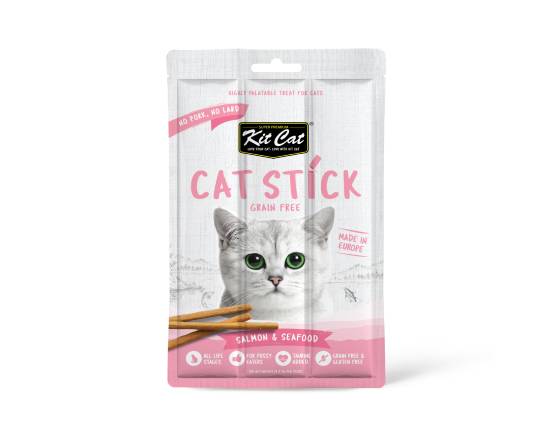 【Kit Cat】貓肉條-鮭魚.海鮮15g#WP008145