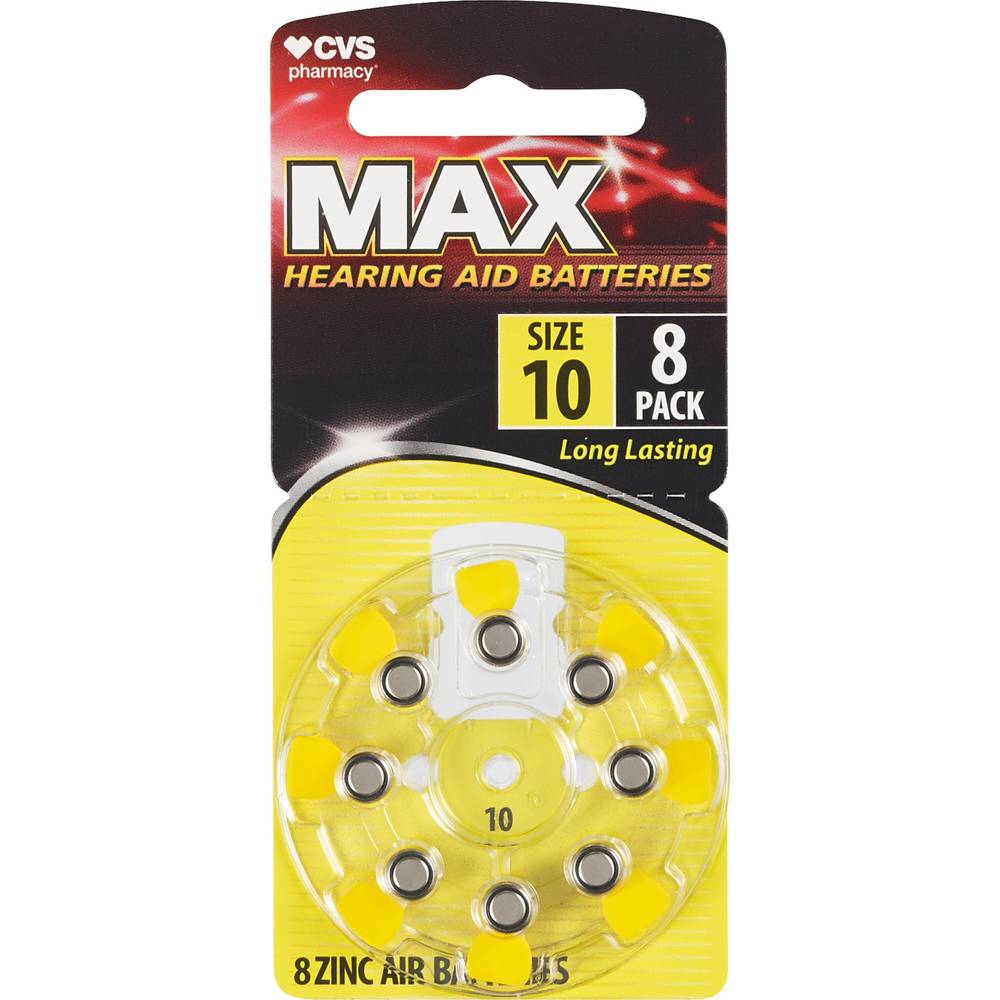 Cvs Hearing Aid Batteries Size 10, 8 Ct