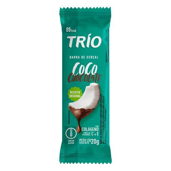 Trio barra de cereal coco e chocolate (20 g)