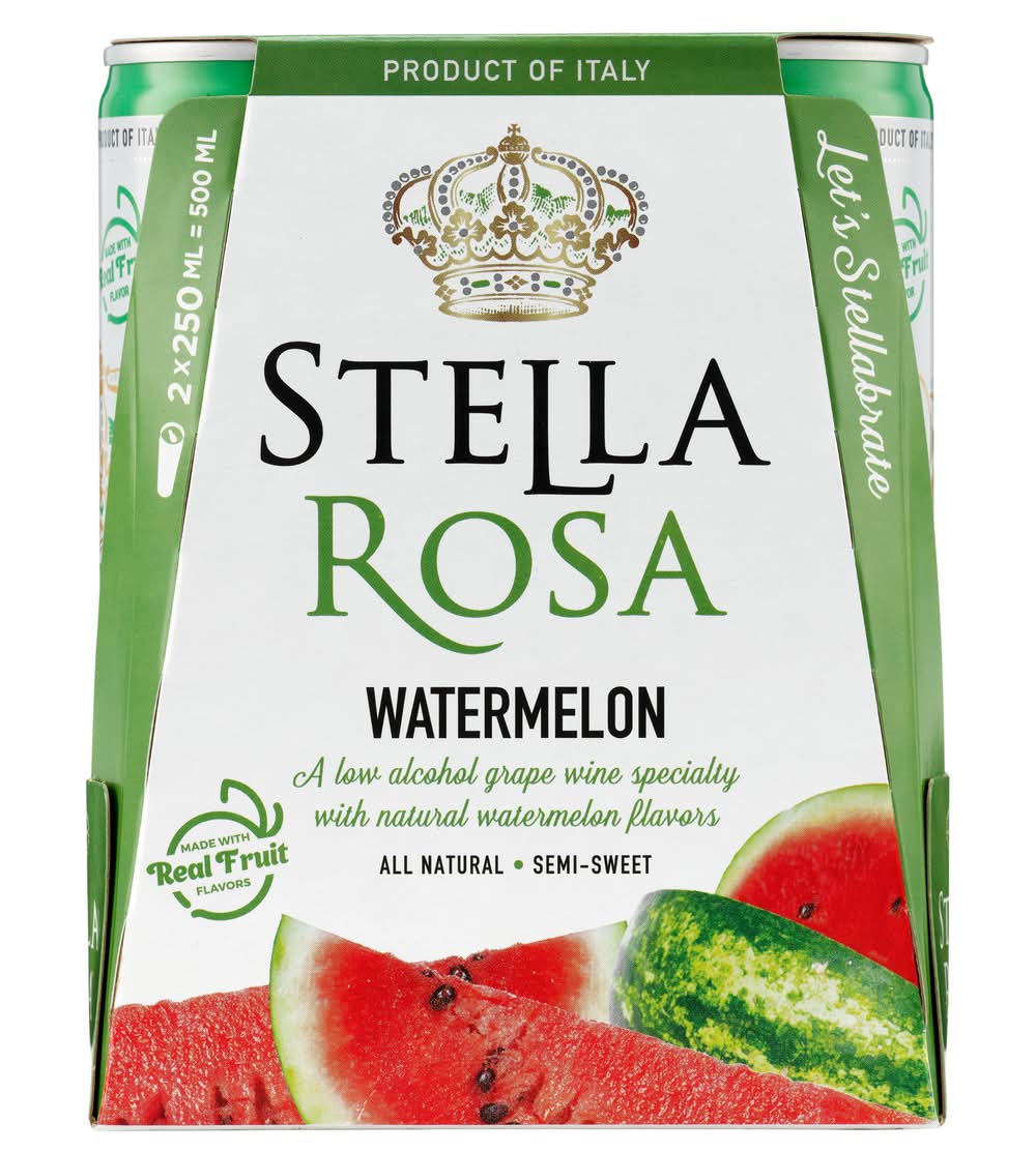 Stella Rosa Semi Sweet Rose Wine, Watermelon (2 x 250 ml)