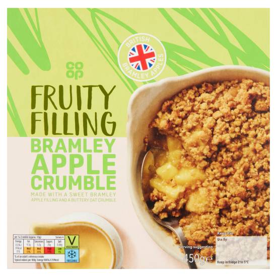 Co-op Fruity Filling Bramley Apple Crumble (450g)