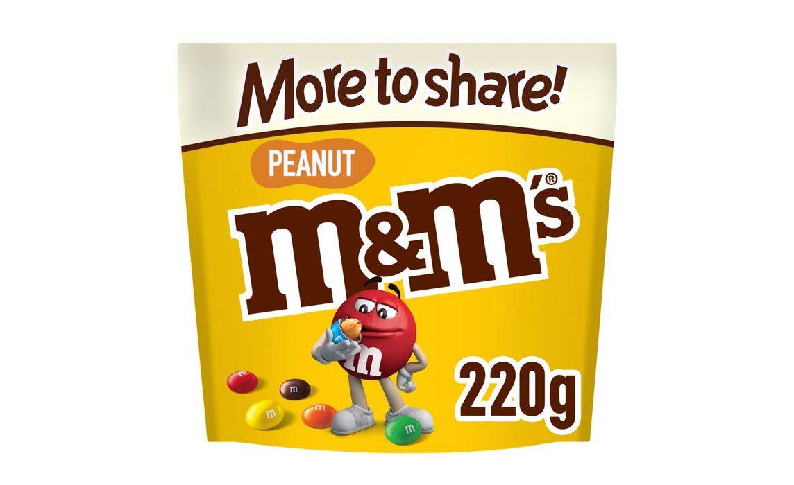 M&M's Peanut Chocolate Pouch 220g (403485)