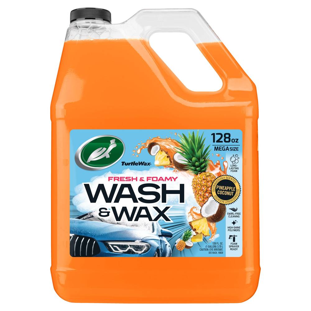 Turtle Wax Fresh Foamy Wash Wax- Pineapple Coconut