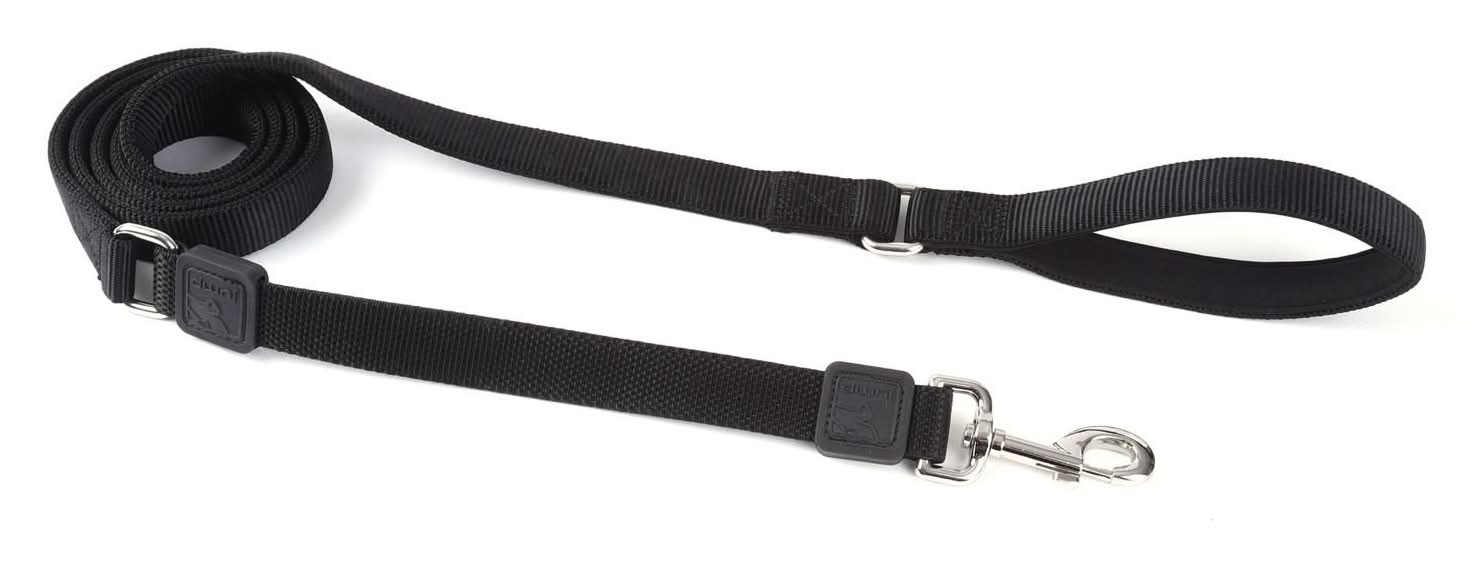 JUMP! Bungee 1in Black Dog Leash, 6 ft