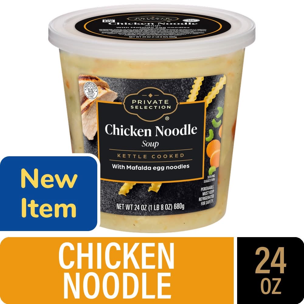 Private Selection Kettle Cooked Noodle Soup, Chicken (24 oz)