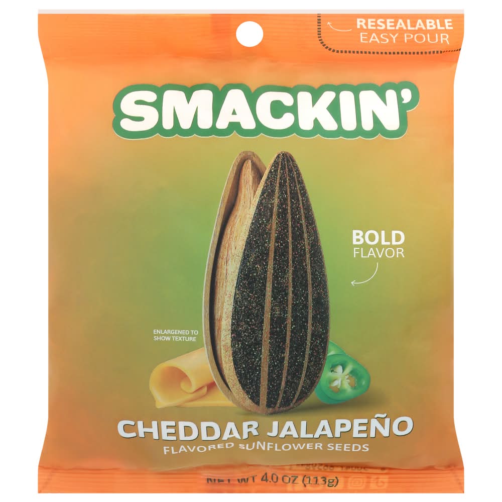 Smackin Sunflower Seeds, Cheddar Jalapeno (4 oz)