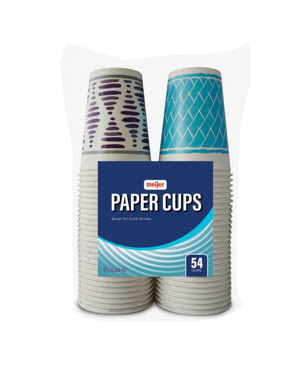 Meijer 9oz Paper Cups (54 ct)