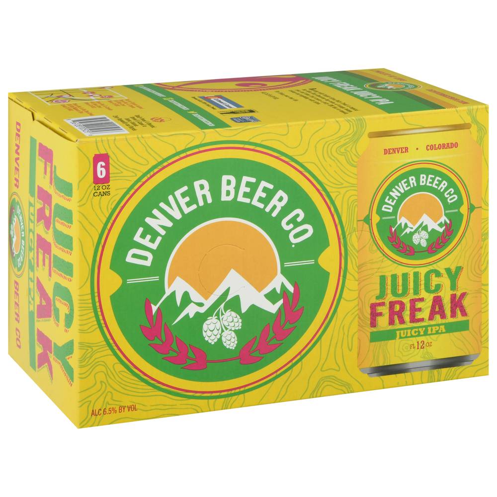 Denver Beer Co Juicy Freak Juicy Ipa (6 ct, 12 fl oz)