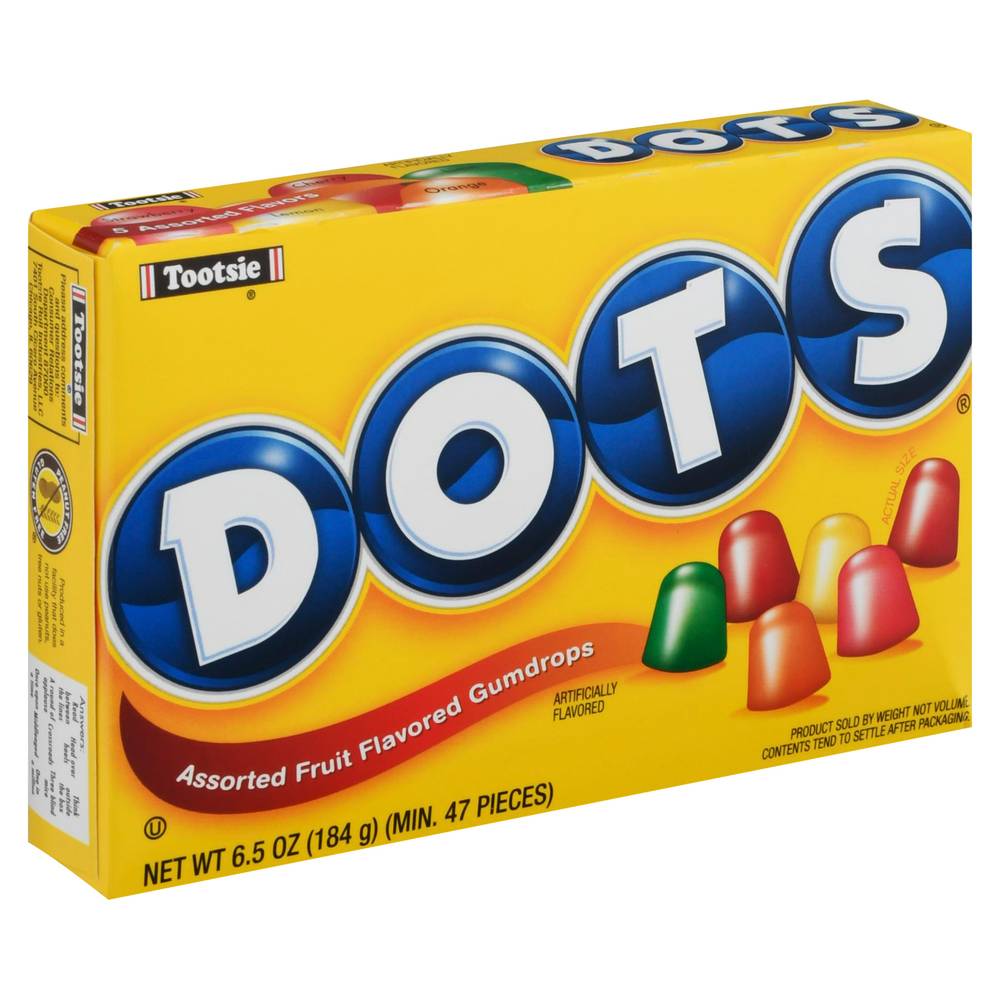 Dots Assorted Fruit Flavored Gumdrops