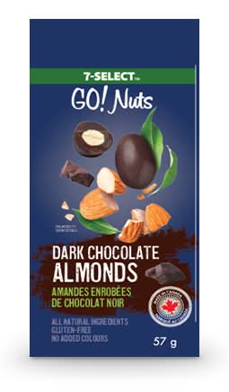 7-Select GO! Nuts Dark Chocolate Almonds 57g