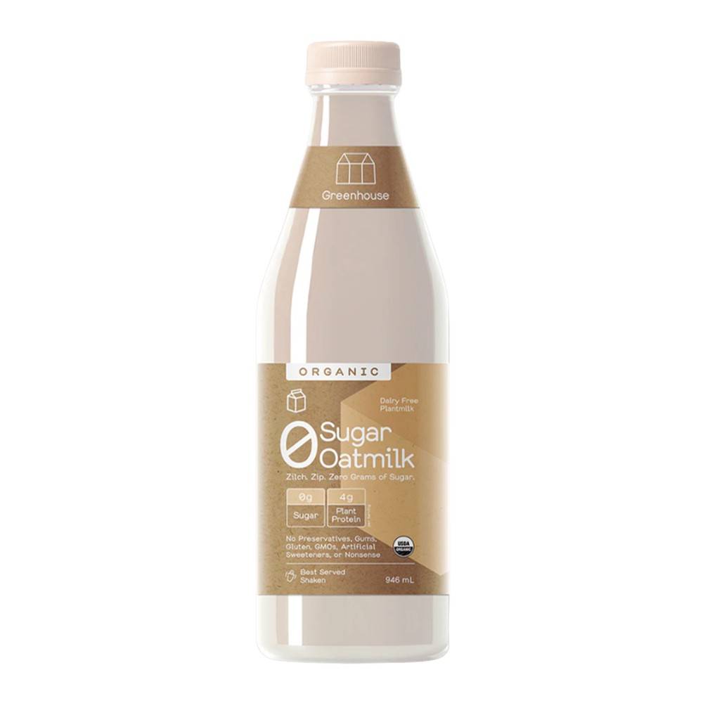 Greenhouse Organic Oatmilk Zero Sugar Delivery Near Me Order Online