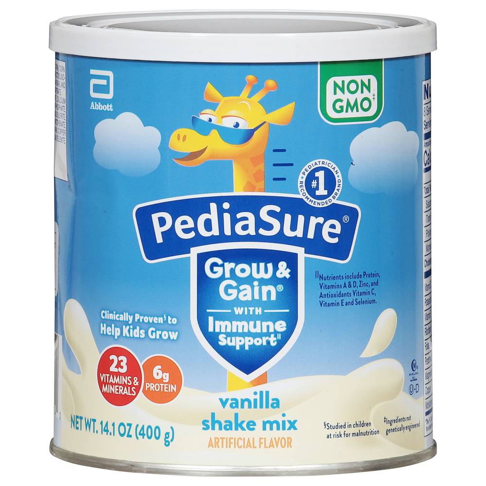 PediaSure Grow & Gain Vanilla Shake Mix Powder (14.1 oz)