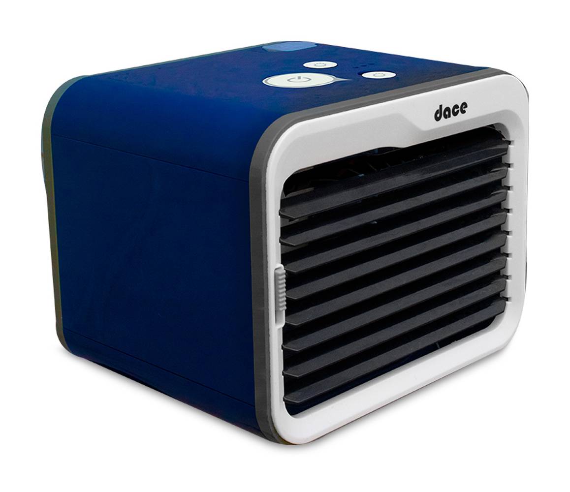 Dace · Enfriador de aire portátil 3 velocidades 750 ml, azul