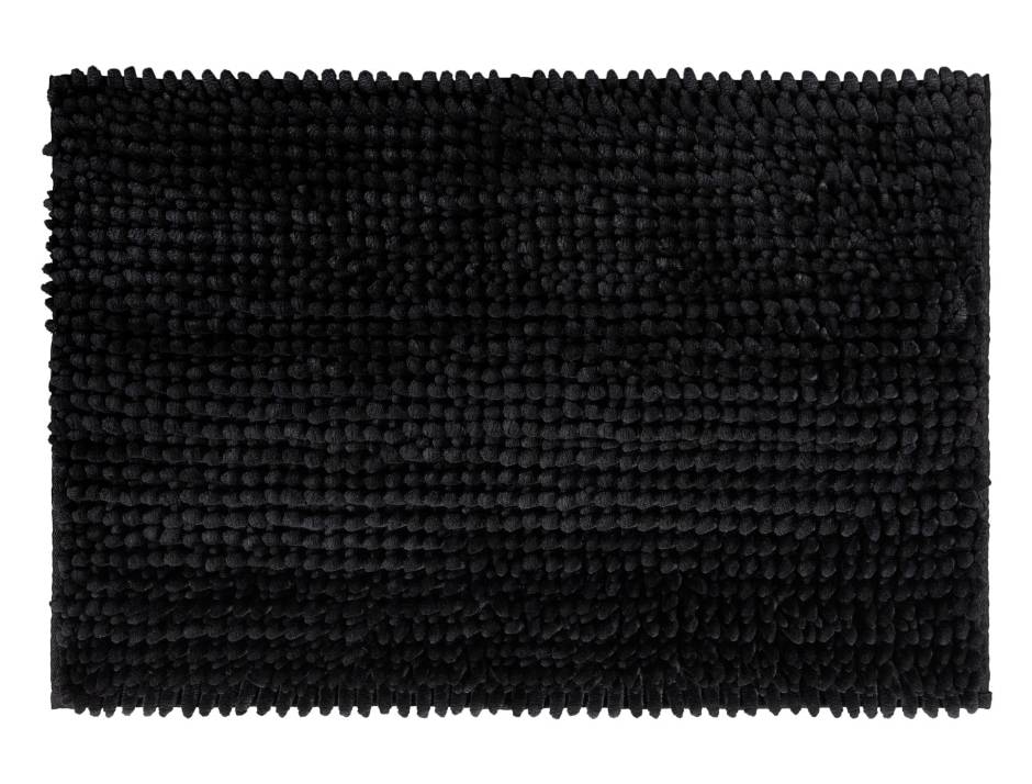 Interiors by Design Chenille Bath Mats, 18x27 in, Black