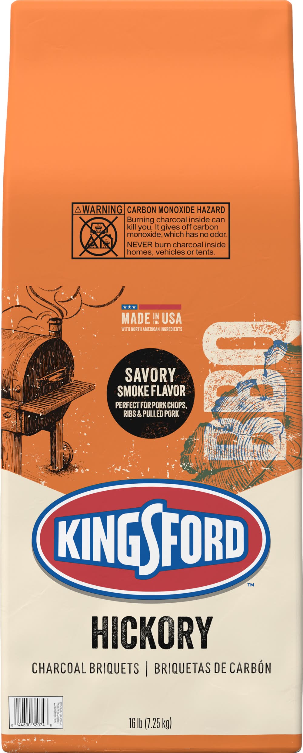 Kingsford Savory & Smoky Charcoal Briquets With Hickory (16 lbs)
