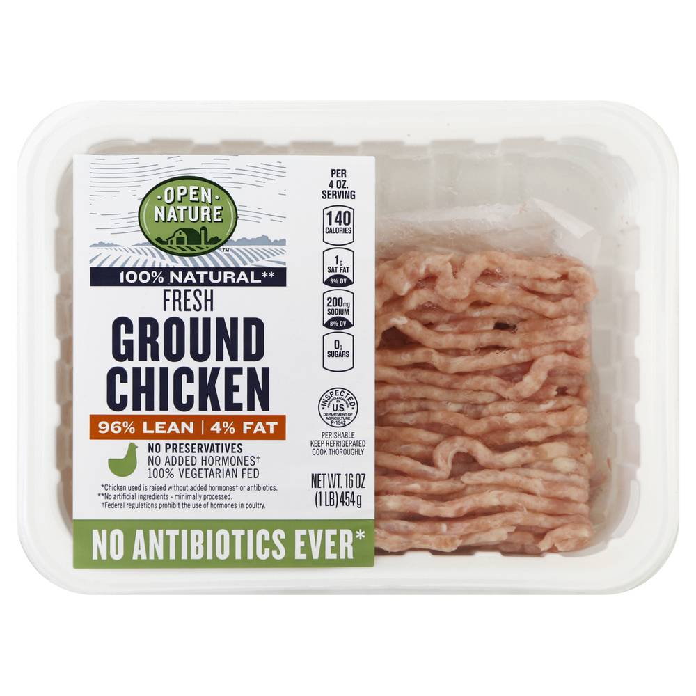 Open Nature 100% Natural Fresh Ground Chicken