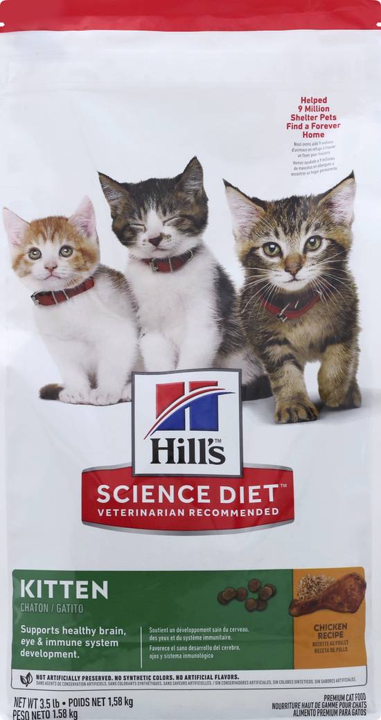 Science Diet Hill's Chicken Recipe Kitten Cat Food