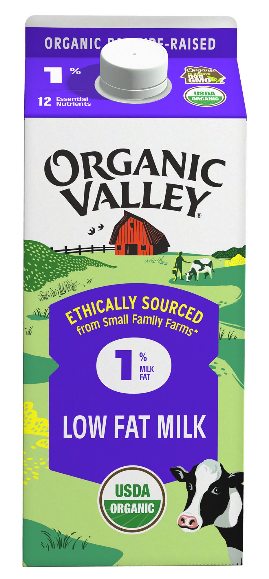 Organic Valley Rich & Creamy 1% Low Fat Milk (63.9 fl oz)