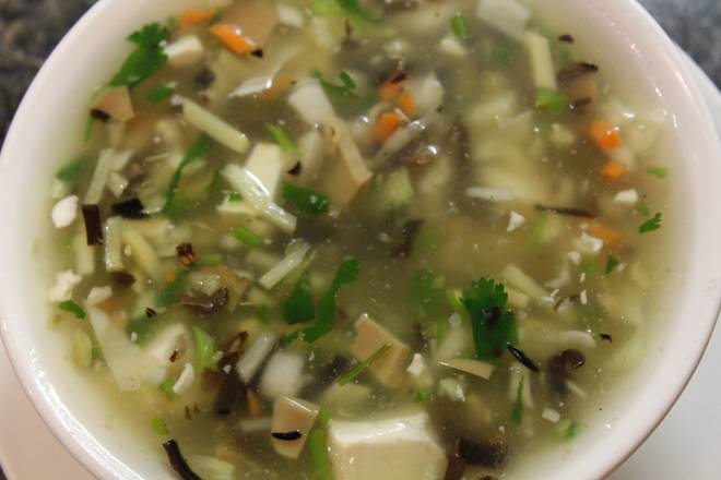 Vegetable Manchurian Soup