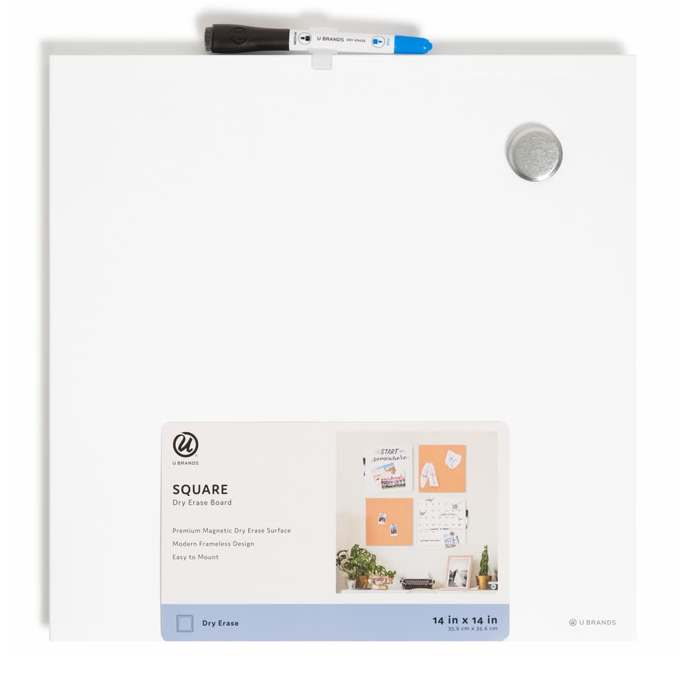 Les Produits U Unframed Magnetic Dry-Erase Whiteboard