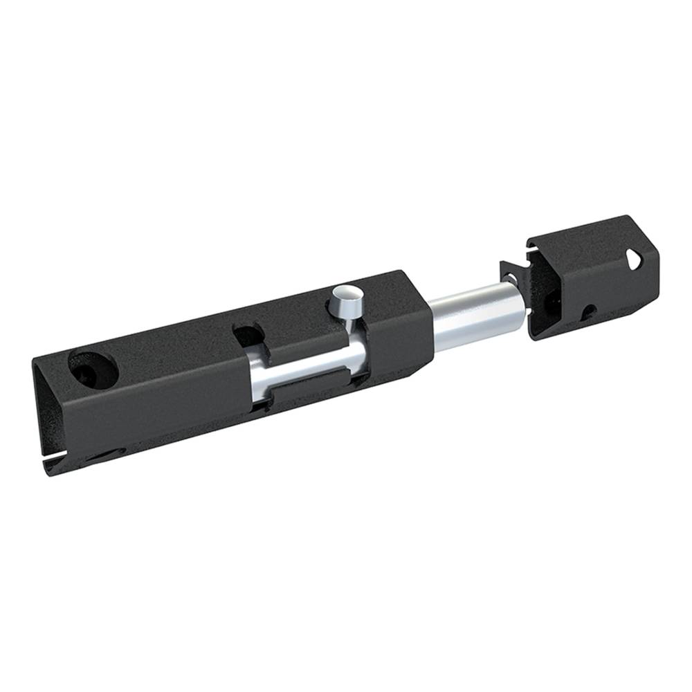 National Hardware N166-001 6-in Lockable Security Bolt in Black | N166-001