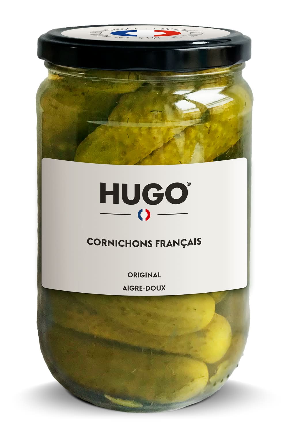 Hugo - Cornichons français à l'aigre doux (360g)